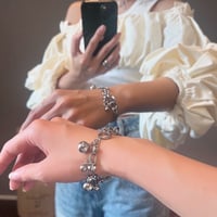 silver ball bracelet