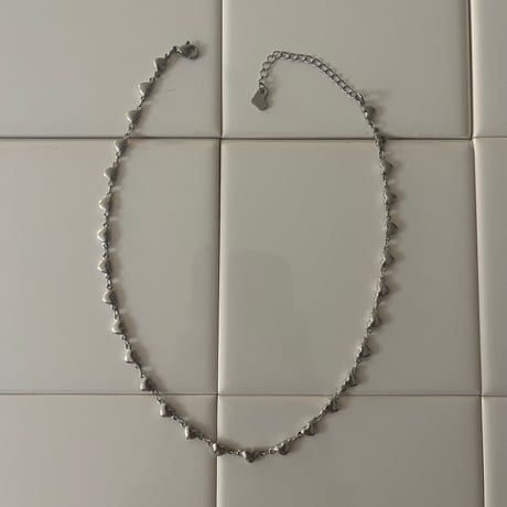silver choker necklace（heart/flower/dolphin/star/wave）