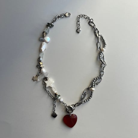 carnelian heart necklace