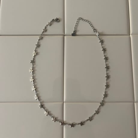 silver choker necklace（heart/flower/dolphin/star/wave）