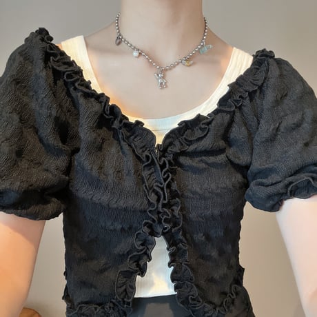 bear charm ball chain necklaceʕ•ᴥ•ʔ♡