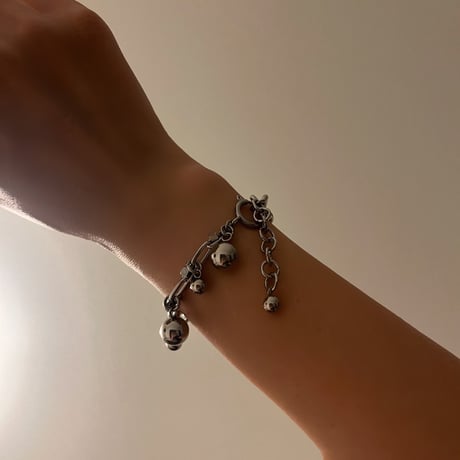silver ball bracelet