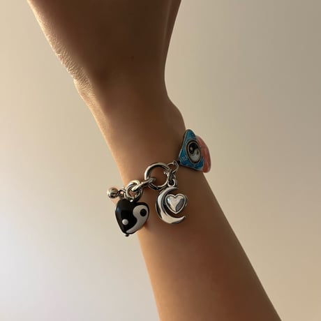 yin yang heart bracelet