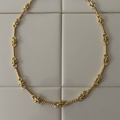 fleur link necklace（silver/gold）