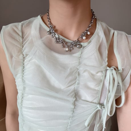 silver chain necklace 005