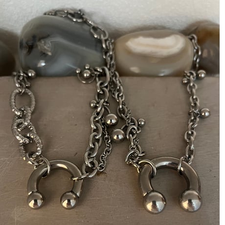circular barbell necklace-popup design-