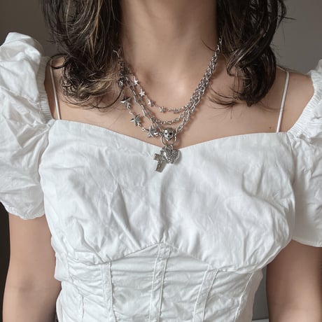 skull♡combi necklace