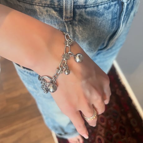 silver ball bracelet