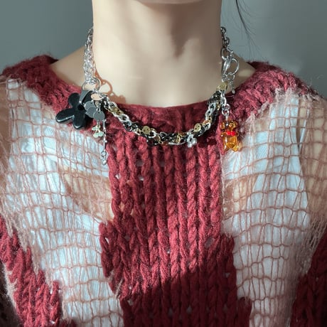 Teddy Mix Charm Necklace