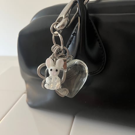 big heart key chain