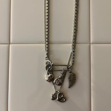 layered necklace set𓆩ꨄ︎𓆪 ༝༚（silver/gold）