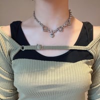 stainles heart necklace