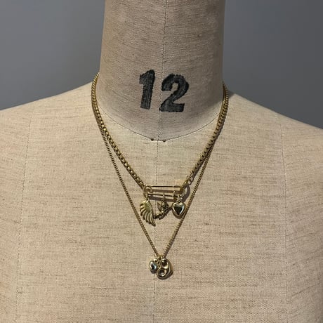 layered necklace set𓆩ꨄ︎𓆪 ༝༚（silver/gold）
