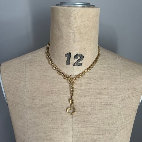 2way heart necklace *๑♡՞-gold-