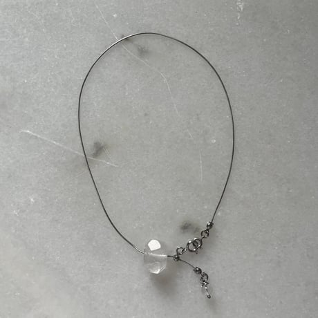 stone slide necklace-quartz-