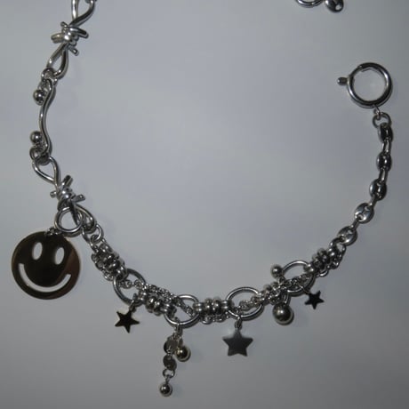 smile charm necklace𖦹๋࣭ ⭑☺︎