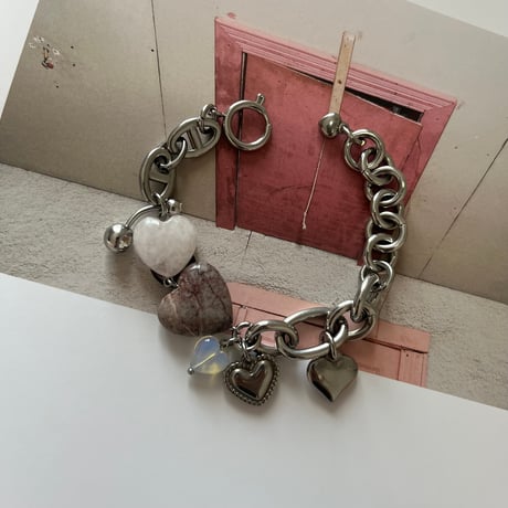 heart stone bracelet