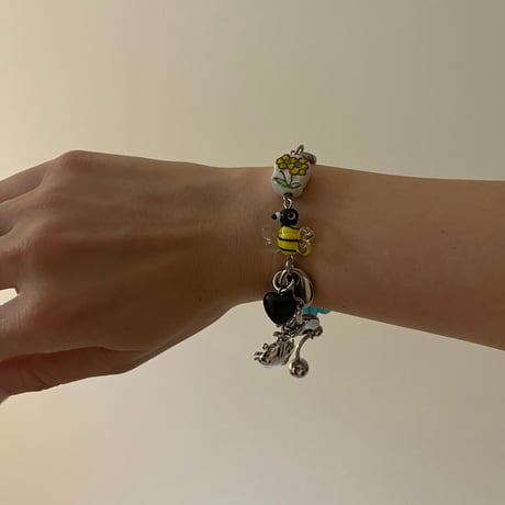 flower & insect bracelet