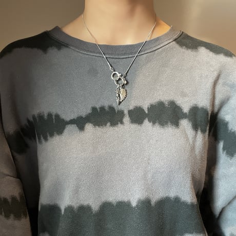 snake chain necklace-skull-