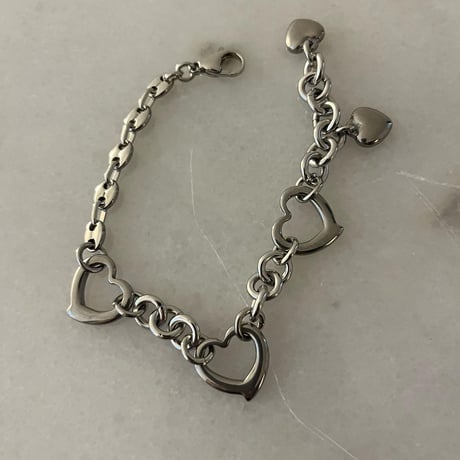 stainless heart bracelet