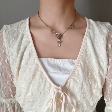 chibi cross necklace༺ ♰ ༻