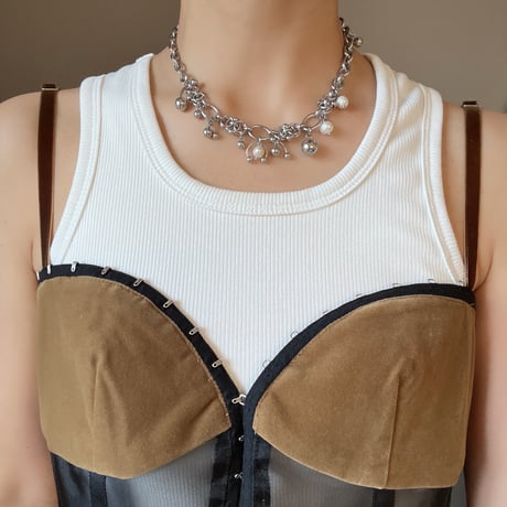 silver chain necklace 005