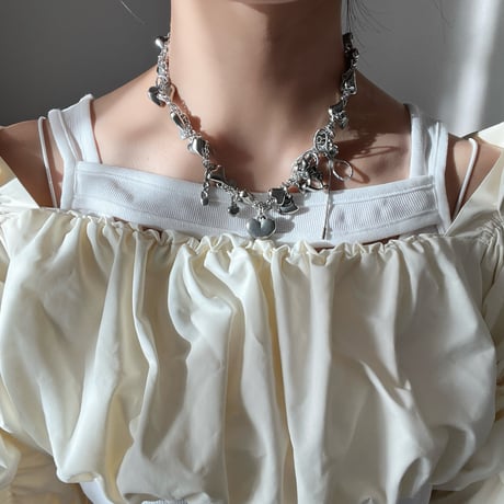 Heart Cluster Necklace