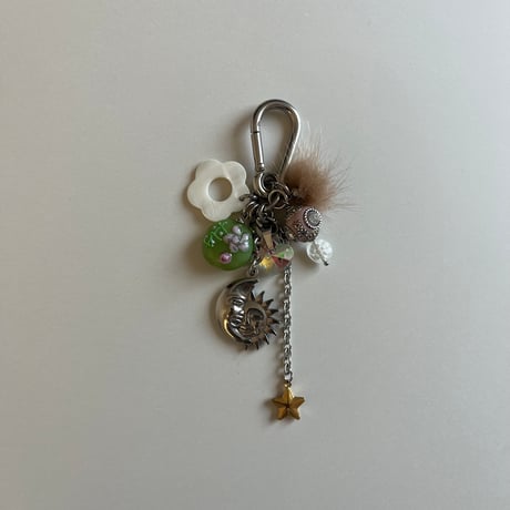 chipie original key chain-sun and moon-