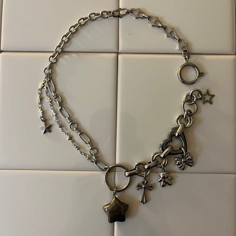 pyrite star necklace*๑♡՞
