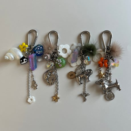 chipie original key chain-sun and moon-