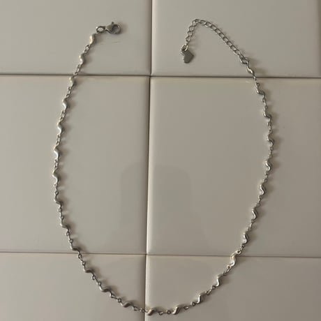 silver choker necklace（heart/flower/dolphin/star/wave）