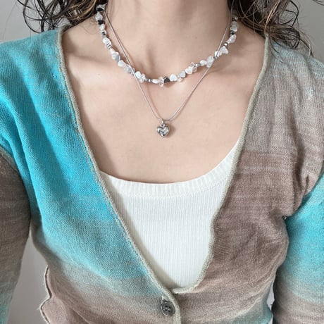 pearl cross charm necklace