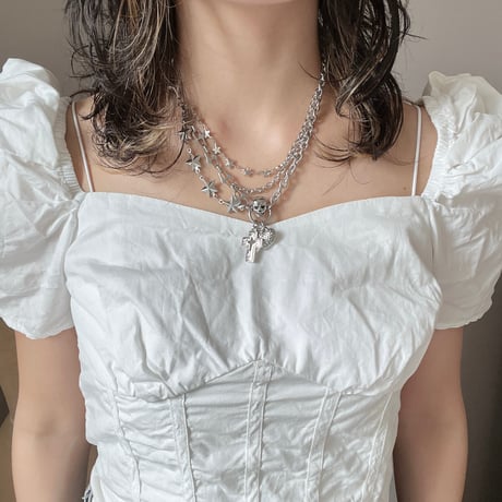 skull♡combi necklace