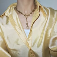 2way heart necklace *๑♡՞-gold-
