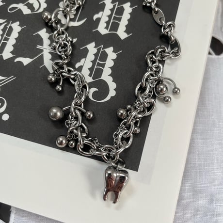 tooth charm necklace