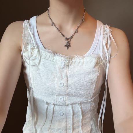 star ball chain necklace✩*ೃ.⋆