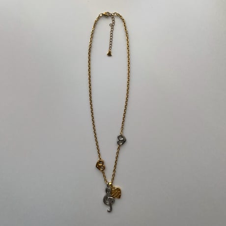 melody heart necklace𐔌♫ྀི𓈒 ݁⋆
