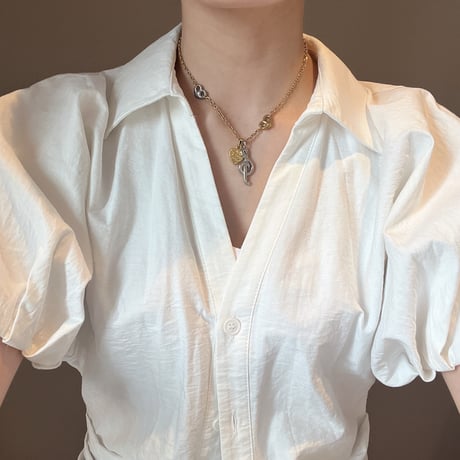 melody heart necklace𐔌♫ྀི𓈒 ݁⋆