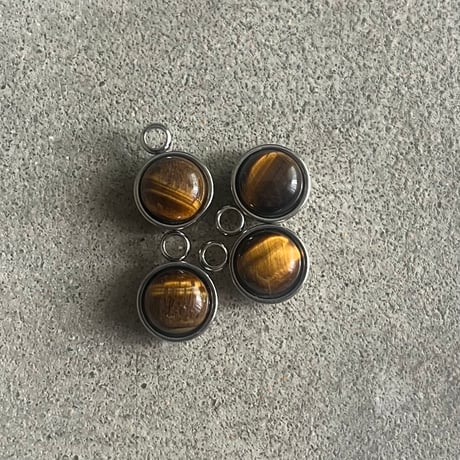 《再販》stone necklace-carnelian × tiger eye