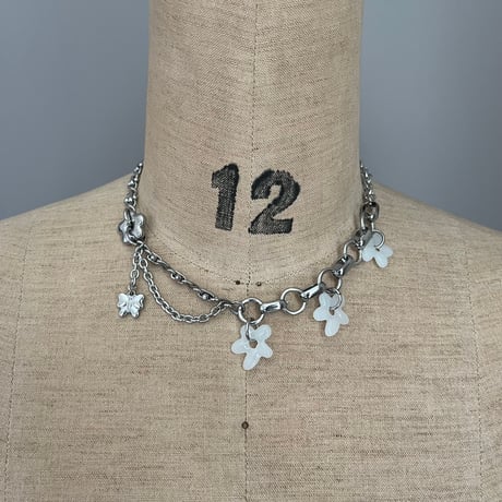 ohana necklace-milky white-