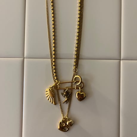 layered necklace set𓆩ꨄ︎𓆪 ༝༚（silver/gold）