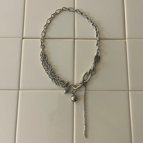 big ball combination necklace