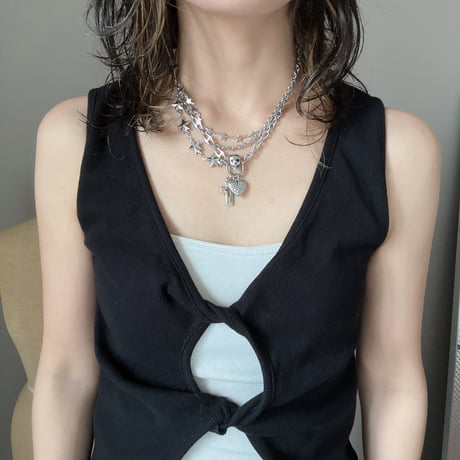 skull♡combi necklace