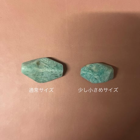 《再販》big stone necklace-amazonite-
