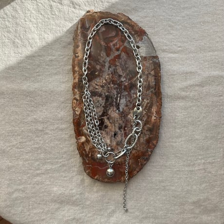 big ball combination necklace