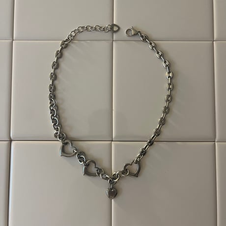 stainles heart necklace