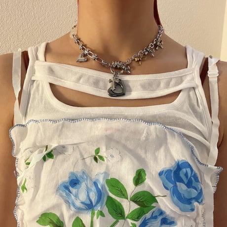hematite heart necklace