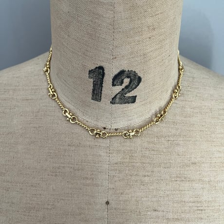 fleur link necklace（silver/gold）