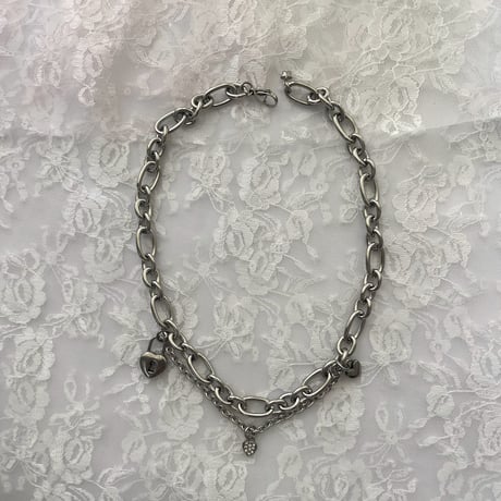 heart padlock necklace♡ྀི ˖ ⊹