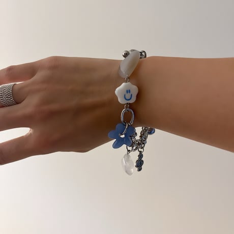 smiley cloud bracelet